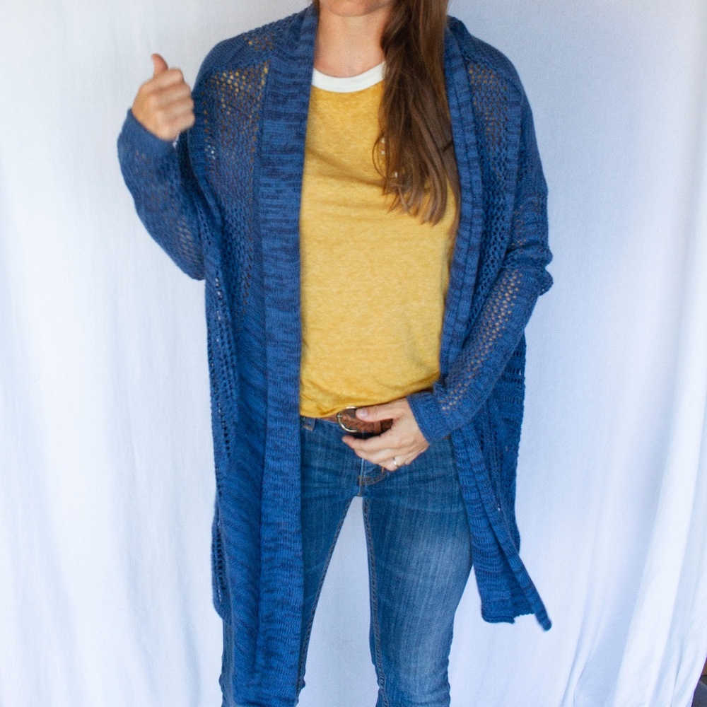 Roxy Blue Summer Bliss Knit Cardigan